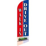 Sinonarui Drive Advertising Custom Feather Razor Flags Blade Angled Flag for Display