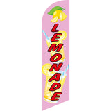 Sinonarui Lemonade Juice Advertising Custom Feather Razor Flags Blade Angled Flag for Display