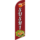 Sinonarui Sushi Advertising Custom Feather Razor Flags Blade Angled Flag for Display