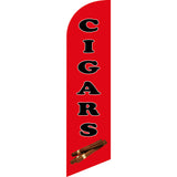 Sinonarui Vape Smoke Cigars Advertising Custom Feather Razor Flags Blade Angled Flag for Display