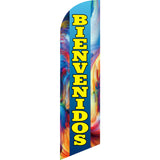 Sinonarui Welcome Advertising Custom Feather Razor Flags Blade Angled Flag for Display