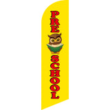 Sinonarui School Advertising Custom Feather Razor Flags Blade Angled Flag for Display