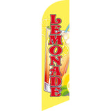 Sinonarui Lemonade Juice Advertising Custom Feather Razor Flags Blade Angled Flag for Display