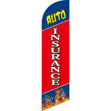 Sinonarui Insurance Advertising Custom Feather Razor Flags Blade Angled Flag for Display