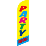 Sinonarui Party Birthday Advertising Custom Feather Razor Flags Blade Angled Flag for Display