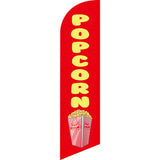 Sinonarui Popcorns Kettle Advertising Custom Feather Razor Flags Blade Angled Flag for Display