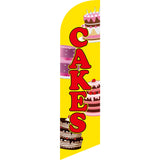 Sinonarui Bakery Cakes Advertising Custom Feather Razor Flags Blade Angled Flag for Display