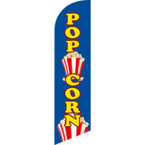 Sinonarui Popcorns Kettle Advertising Custom Feather Razor Flags Blade Angled Flag for Display