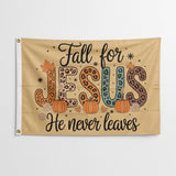 Jesus Is Our Peace Flag 3x5 FT Christian Faith Bold Black White Banner Wall Decor Church Home Indoor Outdoor Hanging Polyester