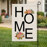 12x18 Inch Home Sweet Home Garden Flag, Green Leaf Floral Wreath Yard Decor for Front Porch, Lawn, Patio and Outdoor Display