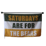 Saturdays are for the bears  flag Polyester Digital Printing 3x5ft Outdoor Banner with Brass Grommets