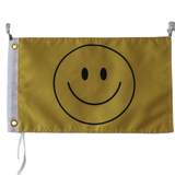 smile yellow flag Polyester Digital Printing 3x5ft Outdoor Banner with Brass Grommets